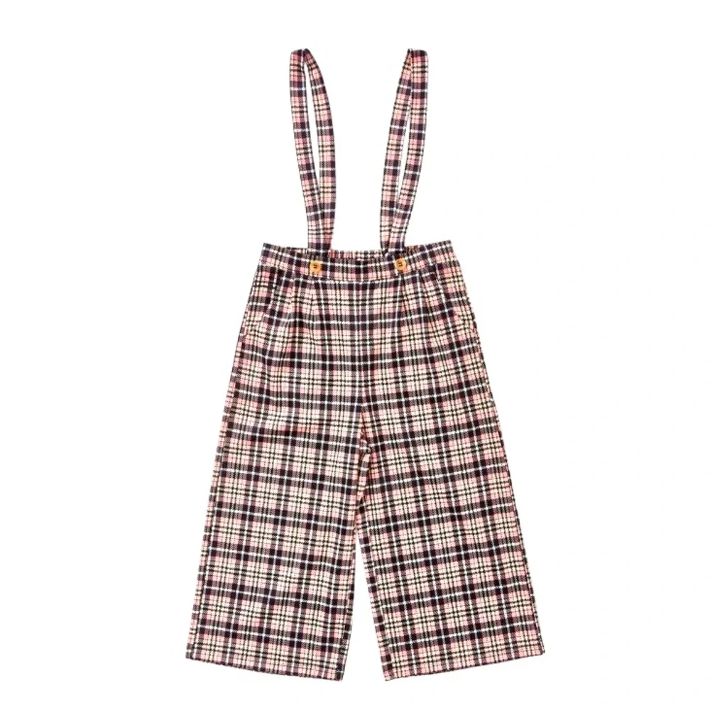 Forever 21 | Girls Plaid Wide-Leg Overalls | Size 13/14 | NWT | *BRAND NEW*